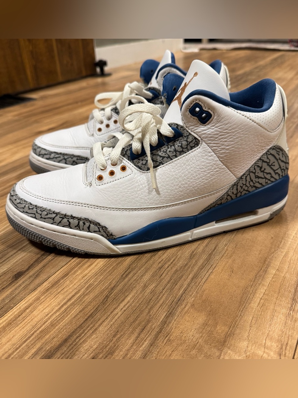 Jordan Air Jordan 3 Retro Washington Wizards M 10 Blue/White/Elephant CT8532-148